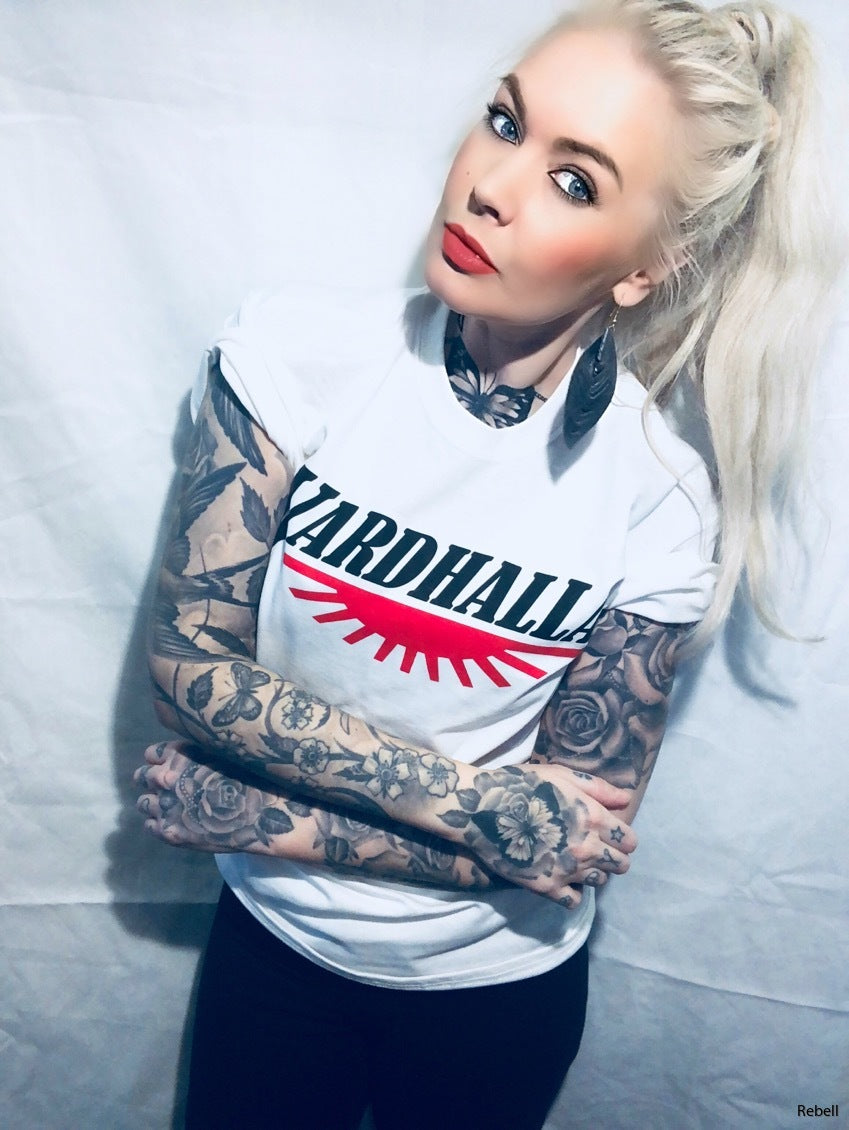Vardhalla tshirt sundown vit unisex