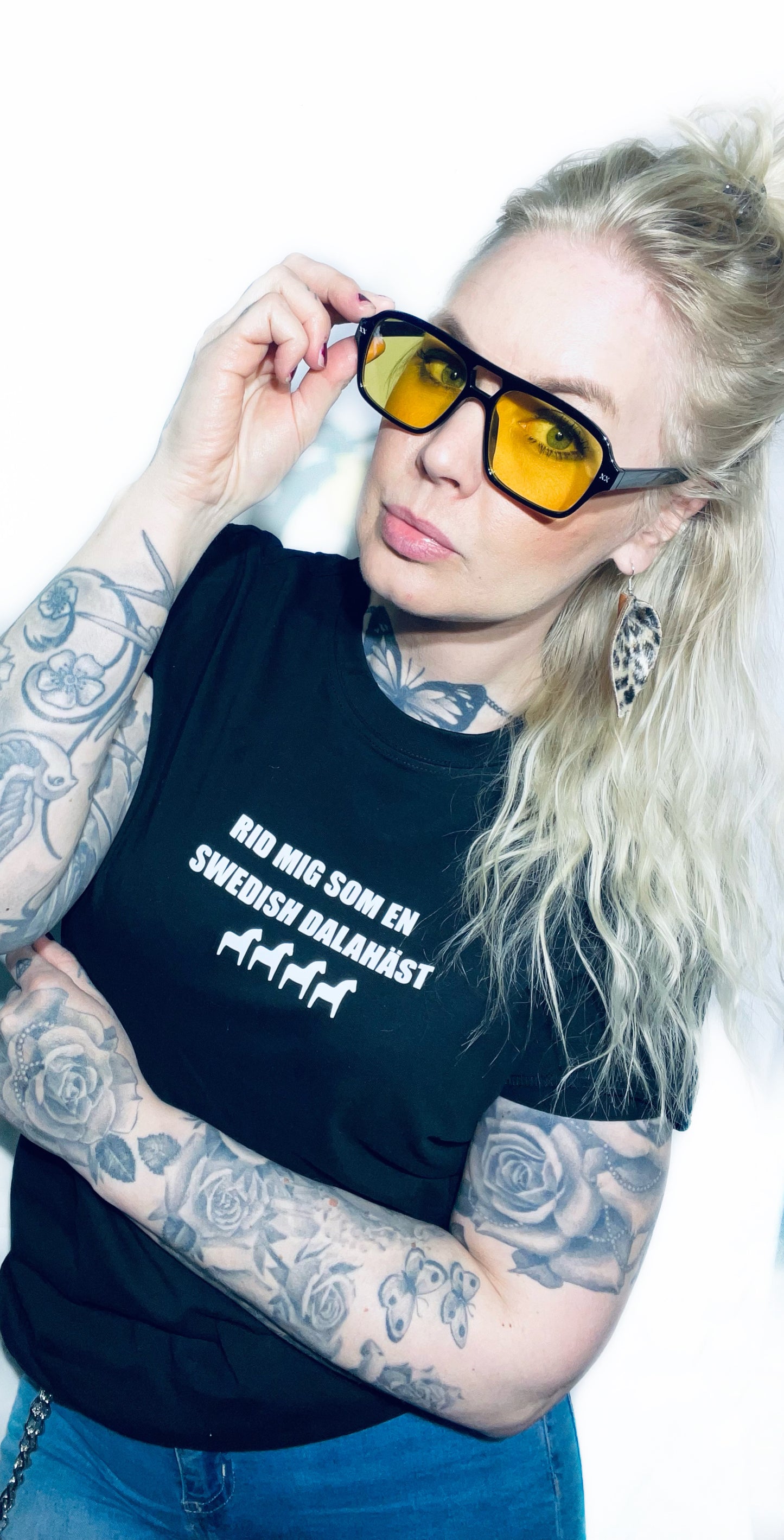 Rebell tshirts dalahäst unisex