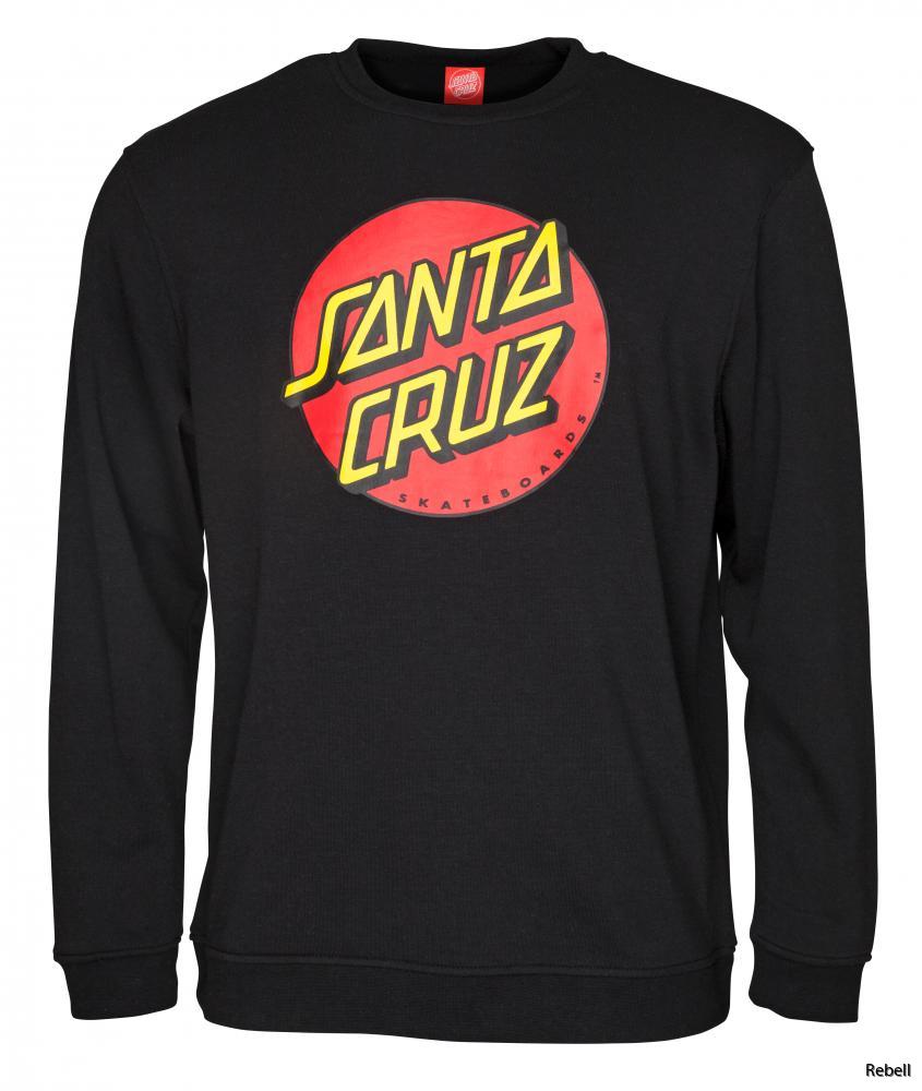 Santa Cruz hoodie utan luva svart bas unisex