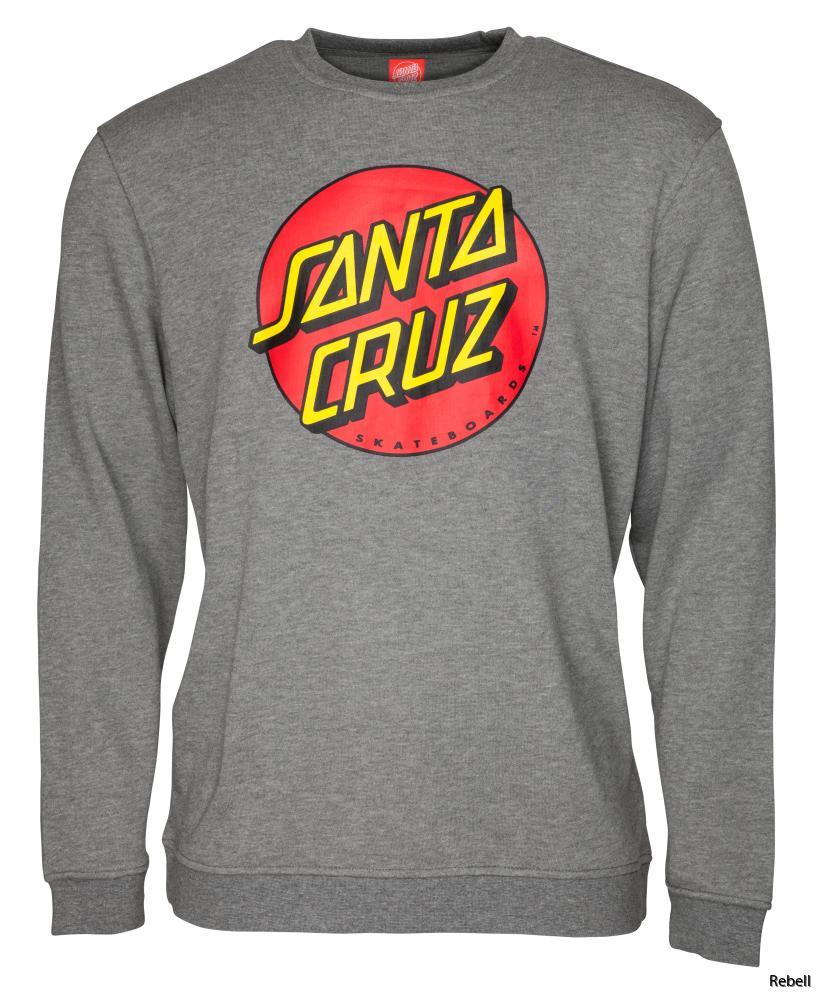 Santa Cruz hoodie utan luva grå bas unisex