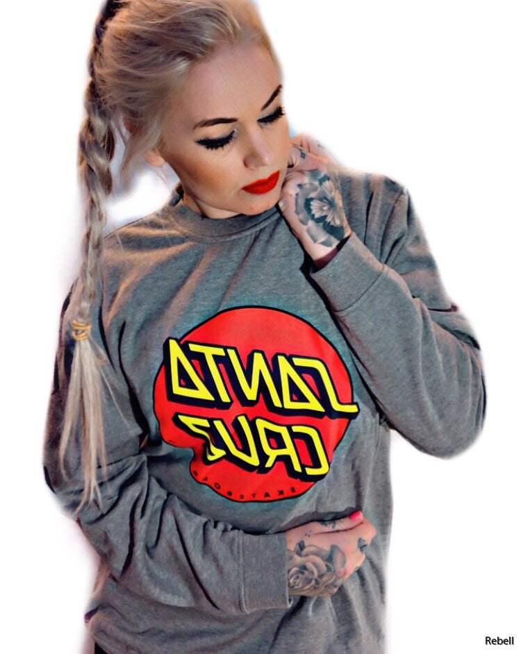 Santa Cruz hoodie utan luva grå bas unisex