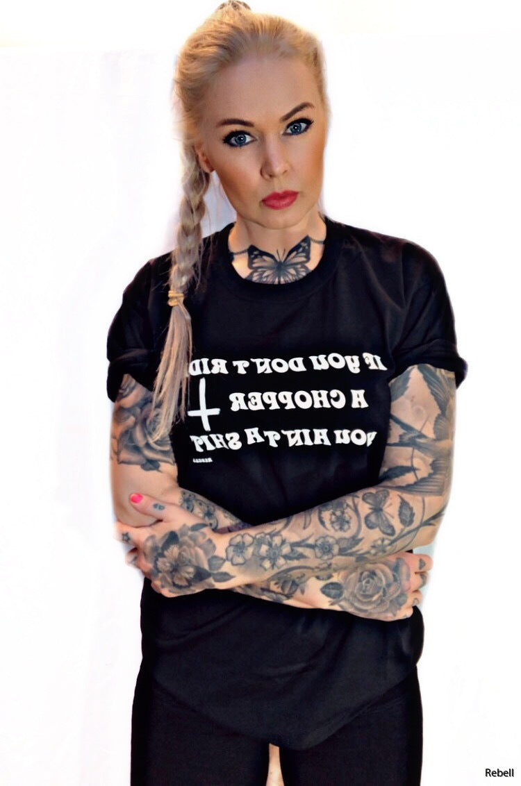 Rebell Tshirt you aint a shit svart unisex