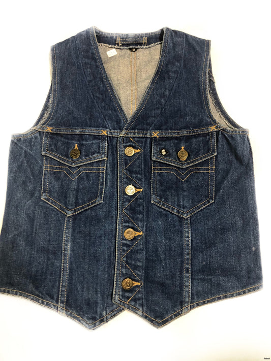 Junk Jeansväst blå silverdollars