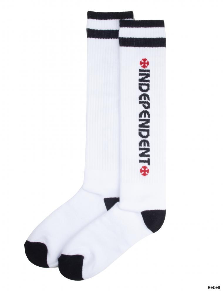 Independent strumpor längre 1 par vita unisex