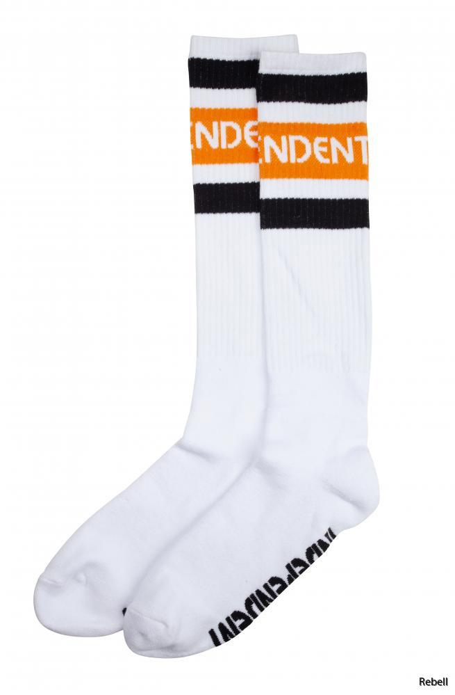 Independent strumpor längre 1 par vita groundwork unisex