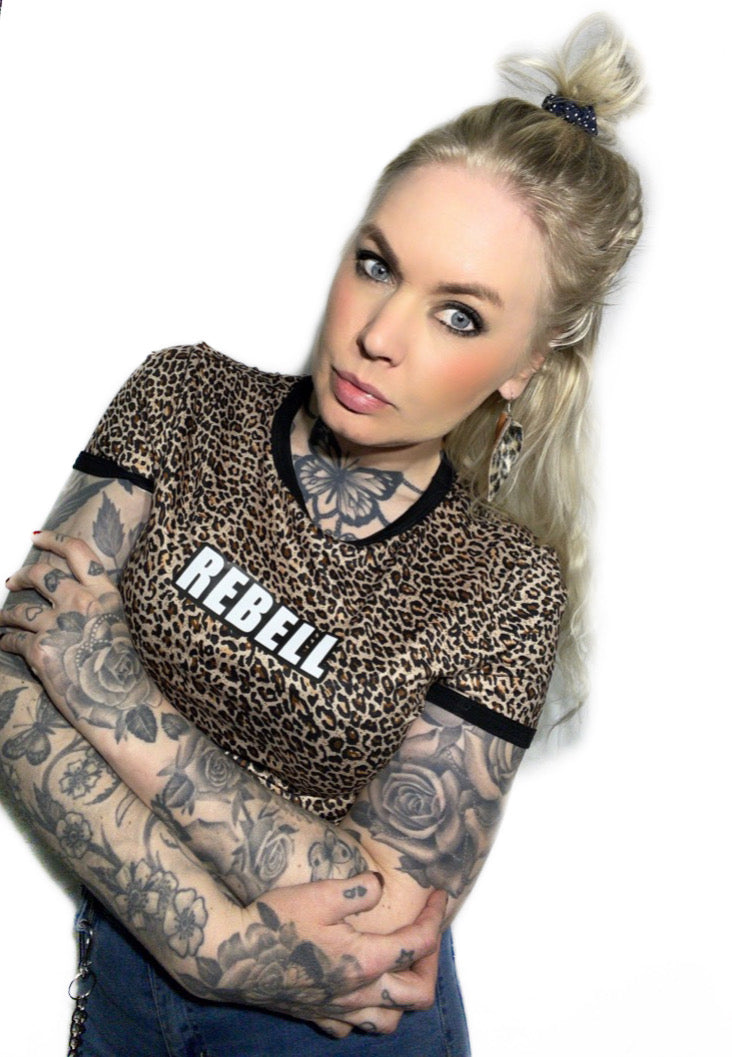 Rebell tshirt Leopard nyhet