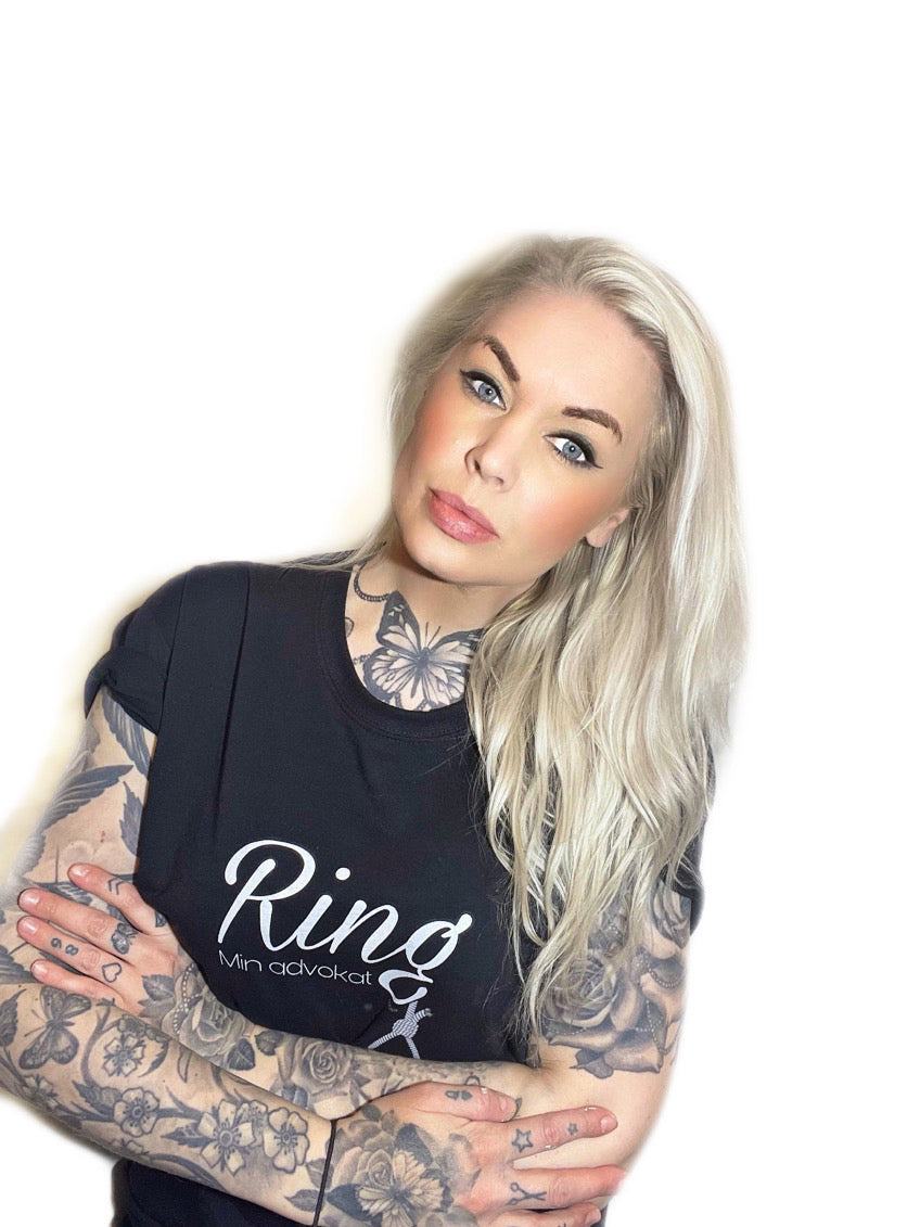 Rebell Ring min advokat svart tshirt unisex