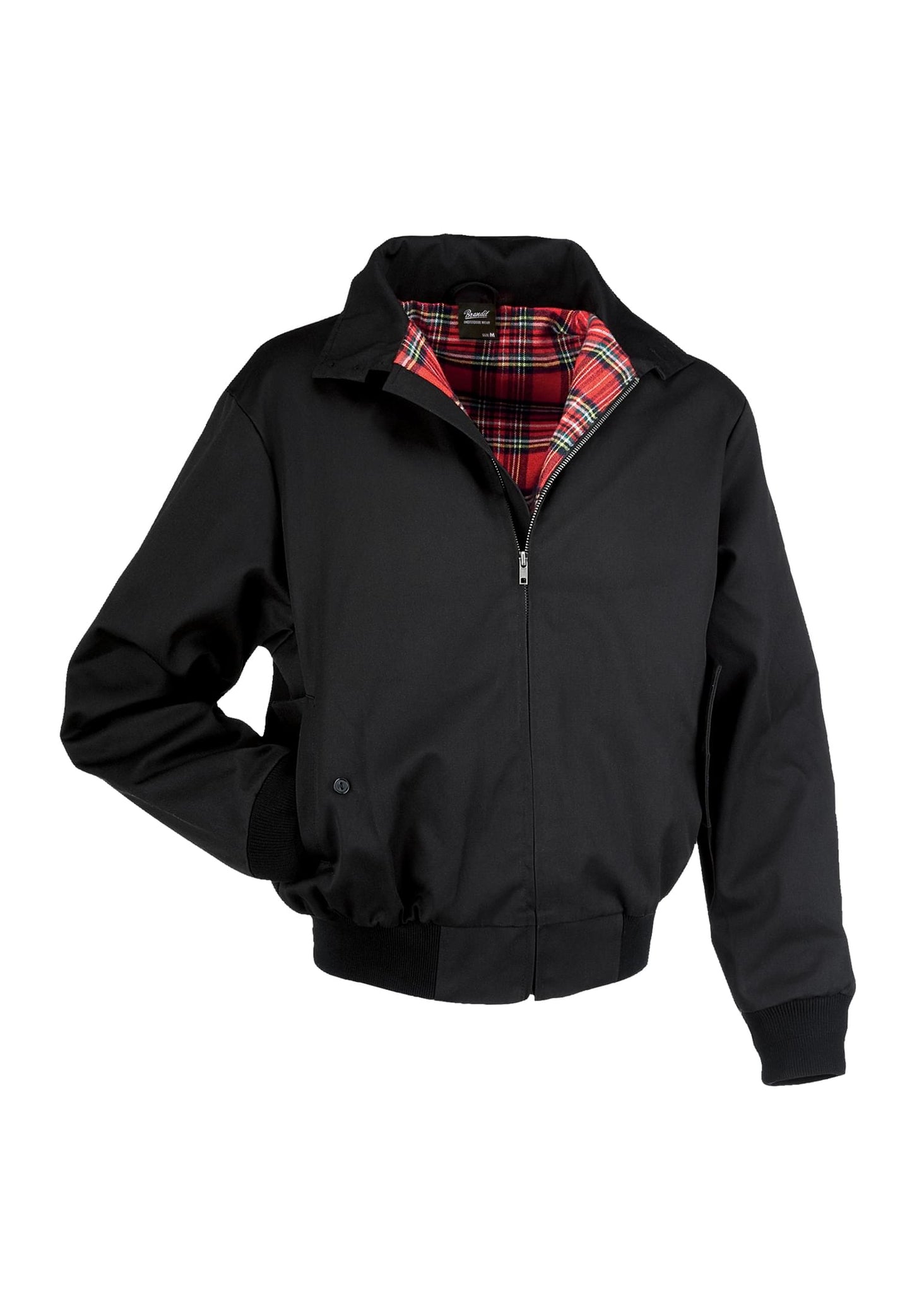 URBAN Classic punk rock jacka svart rödrutig unisex