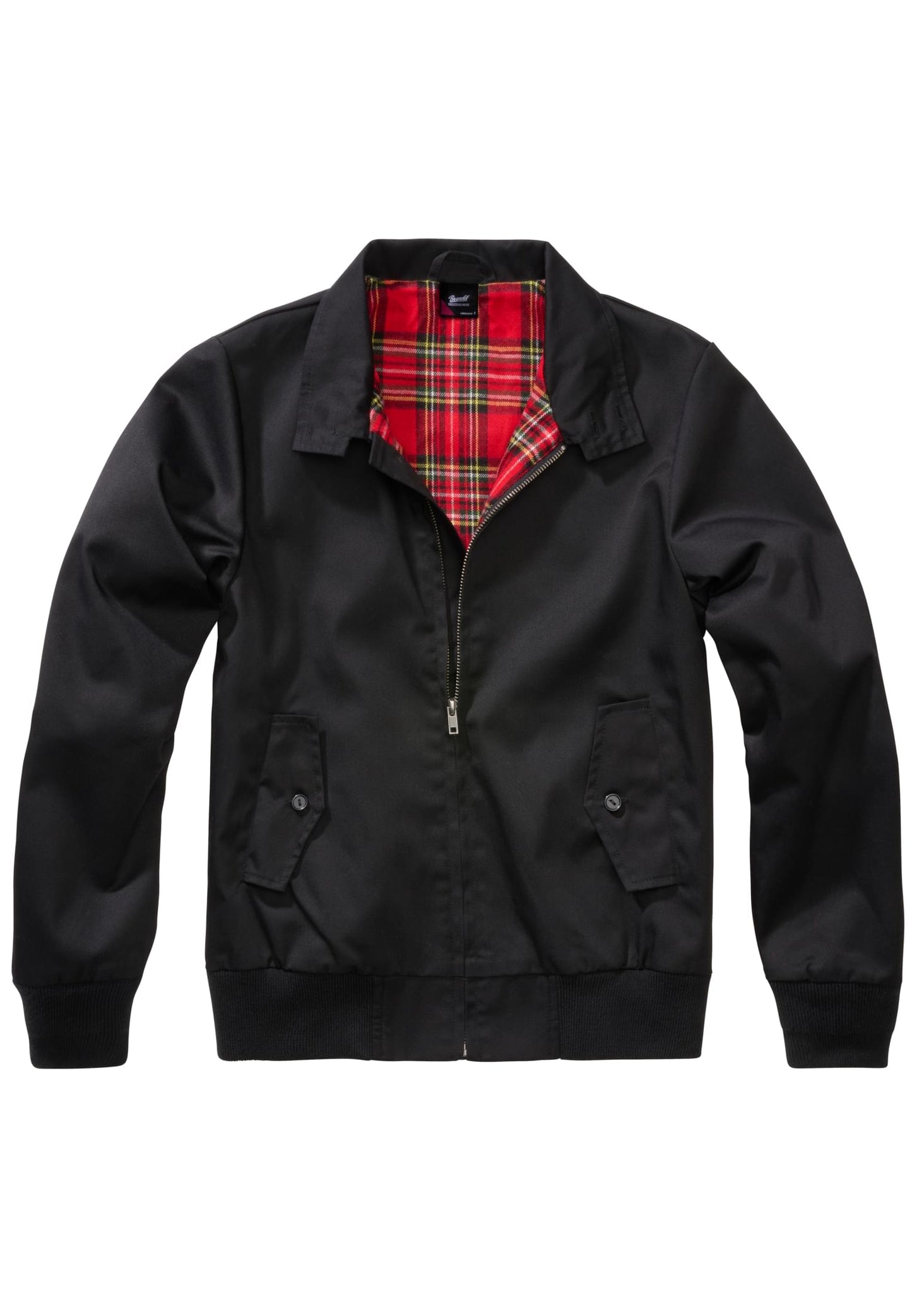URBAN Classic punk rock jacka svart rödrutig unisex