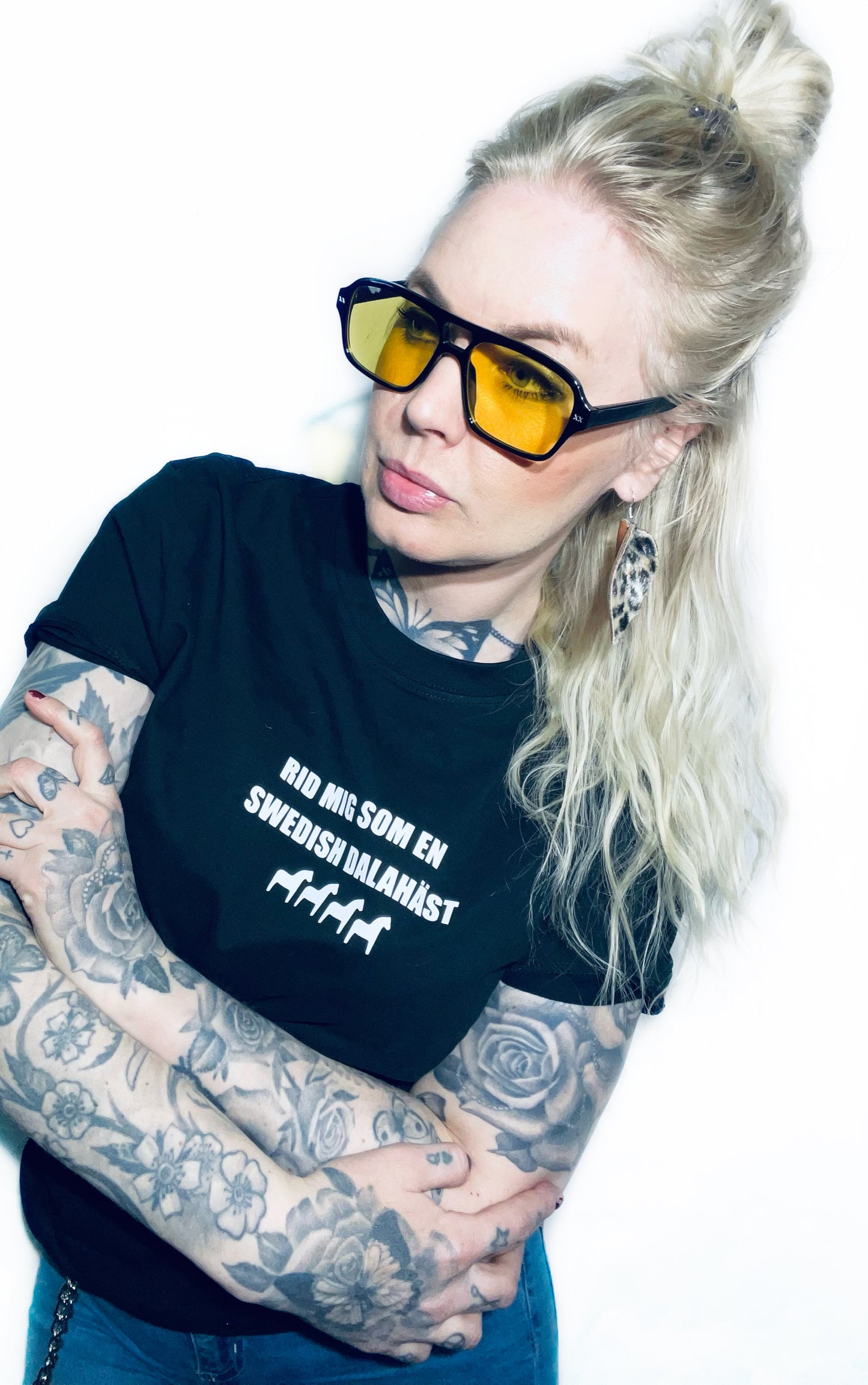 Rebell tshirts dalahäst unisex