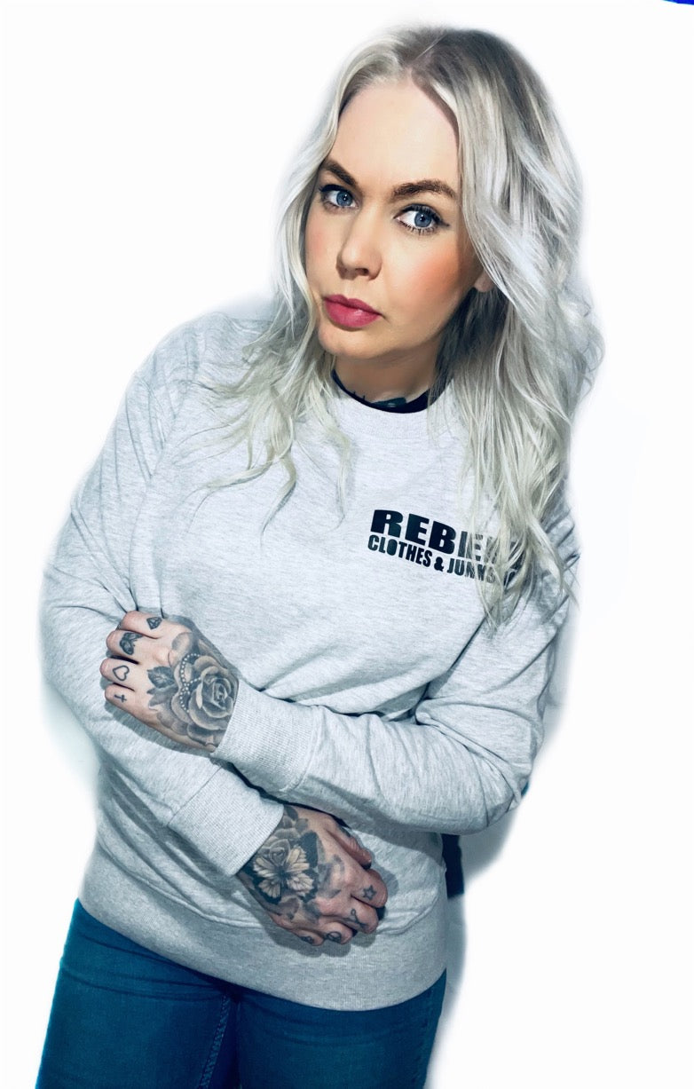 Rebell hoodie grå