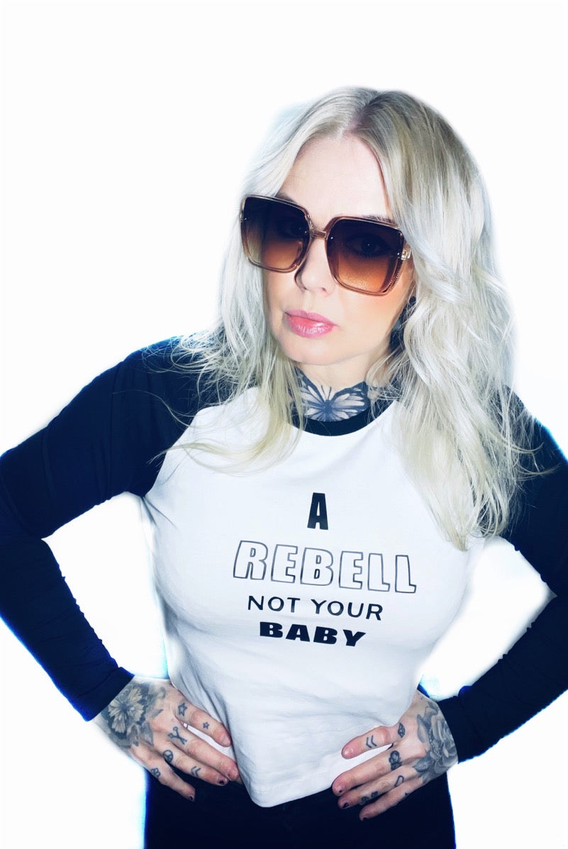 Rebell baseball a rebell not your baby unisex