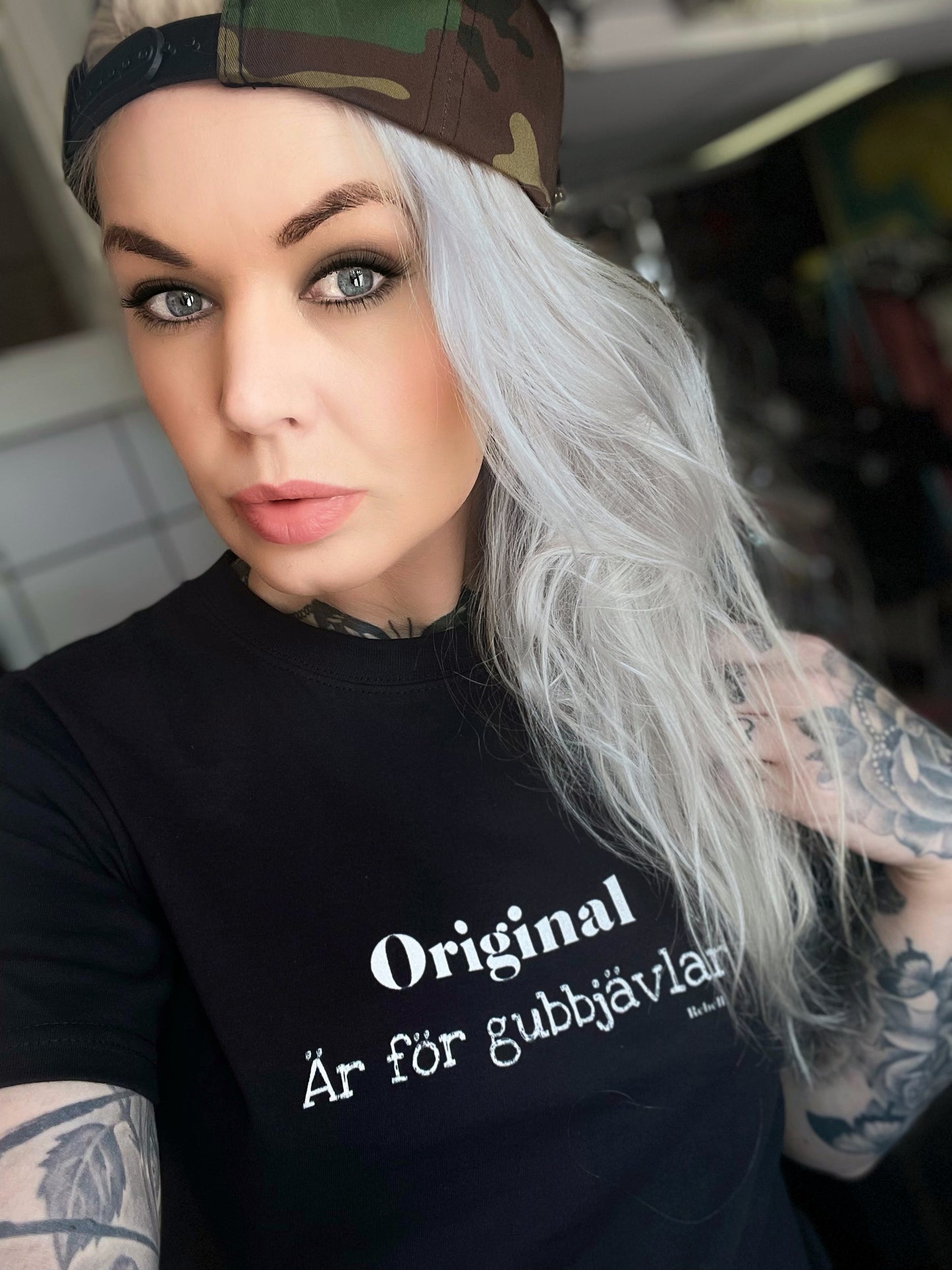 Rebell Tshirt original är för gubbjävlar rebell unisex