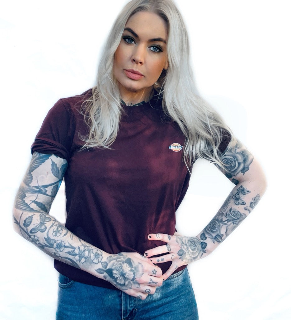 Dickies Mapleton MAROON tshirt unisex