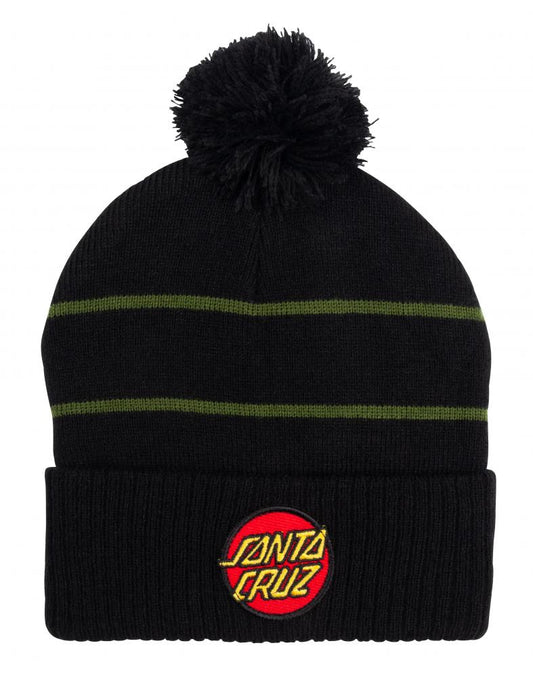 Santa Cruz Beanie svart med tofs mössa