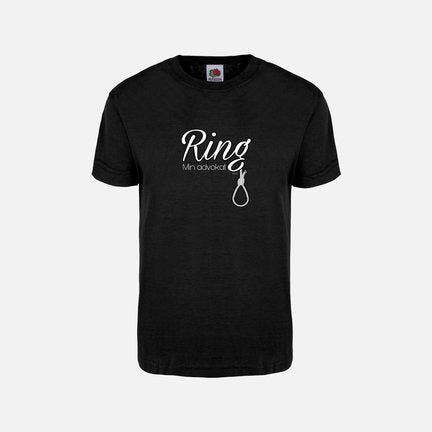 Rebell Ring min advokat svart tshirt unisex