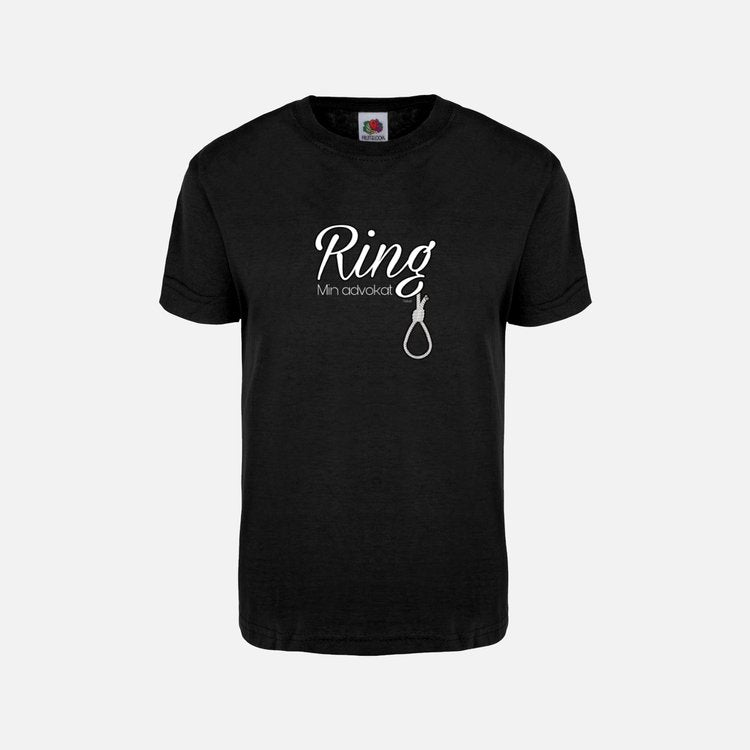 Rebell Ring min advokat svart tshirt unisex