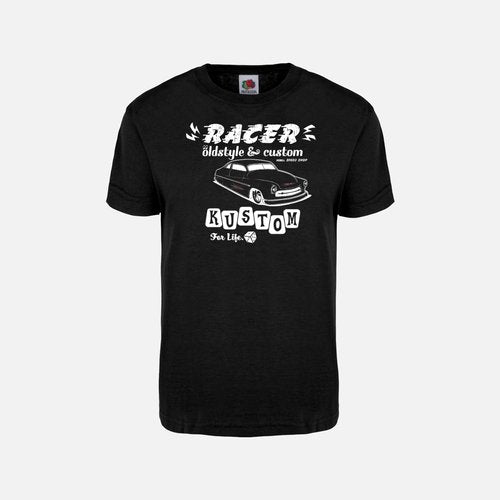 Rebell Tshirt oldstyle & kustom svart unisex