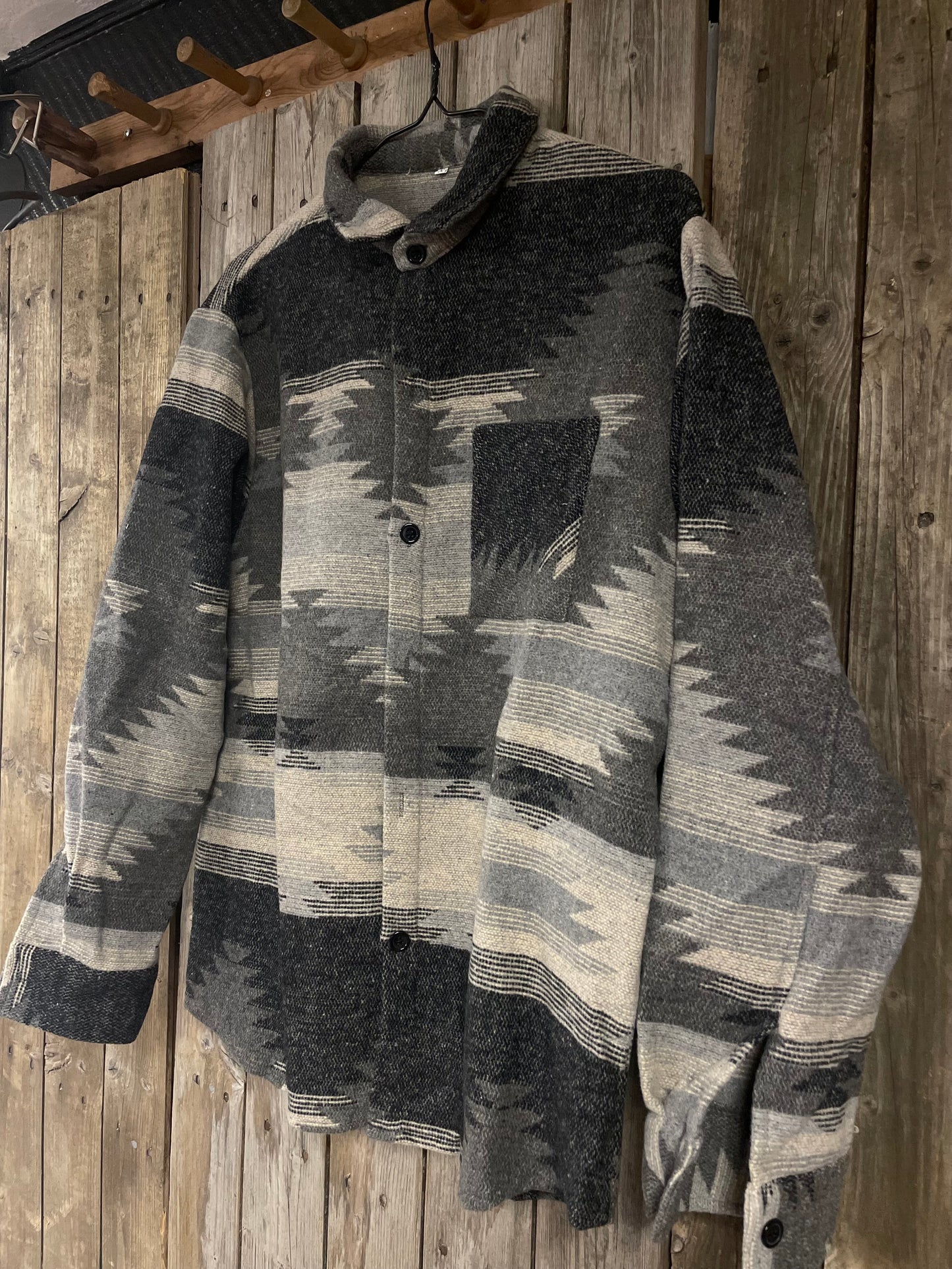 rebell inka flanell /jacka herr / grå toner unisex