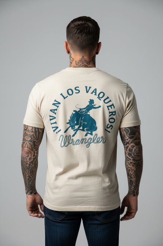Wrangler cowboy wrangler western vaqueros tshirt limited edition usa unisex