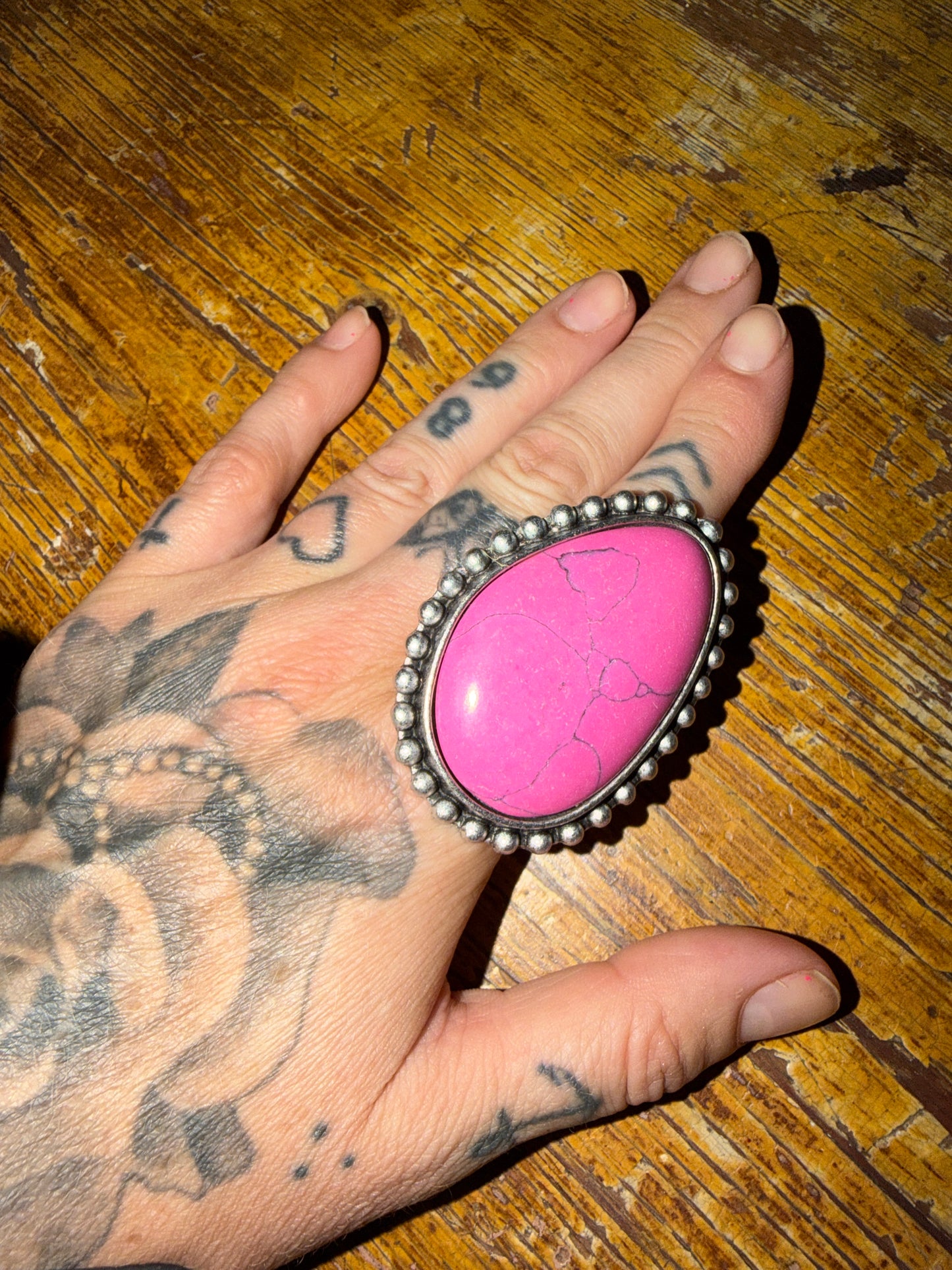 Texas jewelry rosa  stor ring stretch