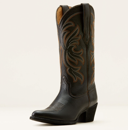 Ariat WMS Heritage J Toe Western Boot dam boots svart