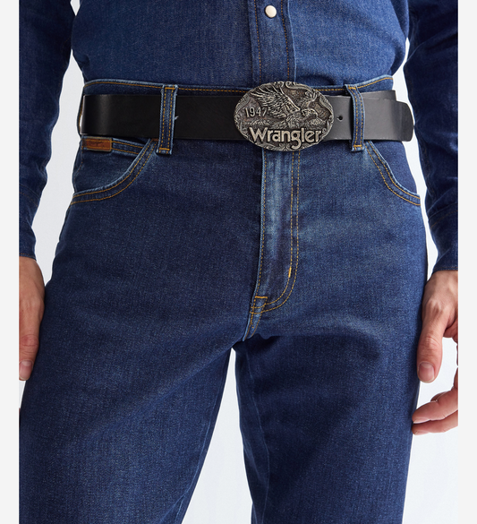 Wrangler skärp eagle belt buckla svart  buckla