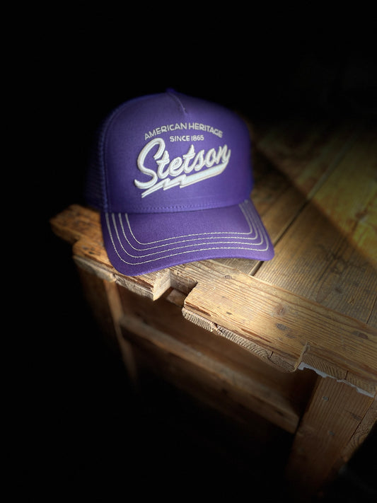 Stetson Trucker mörk lila