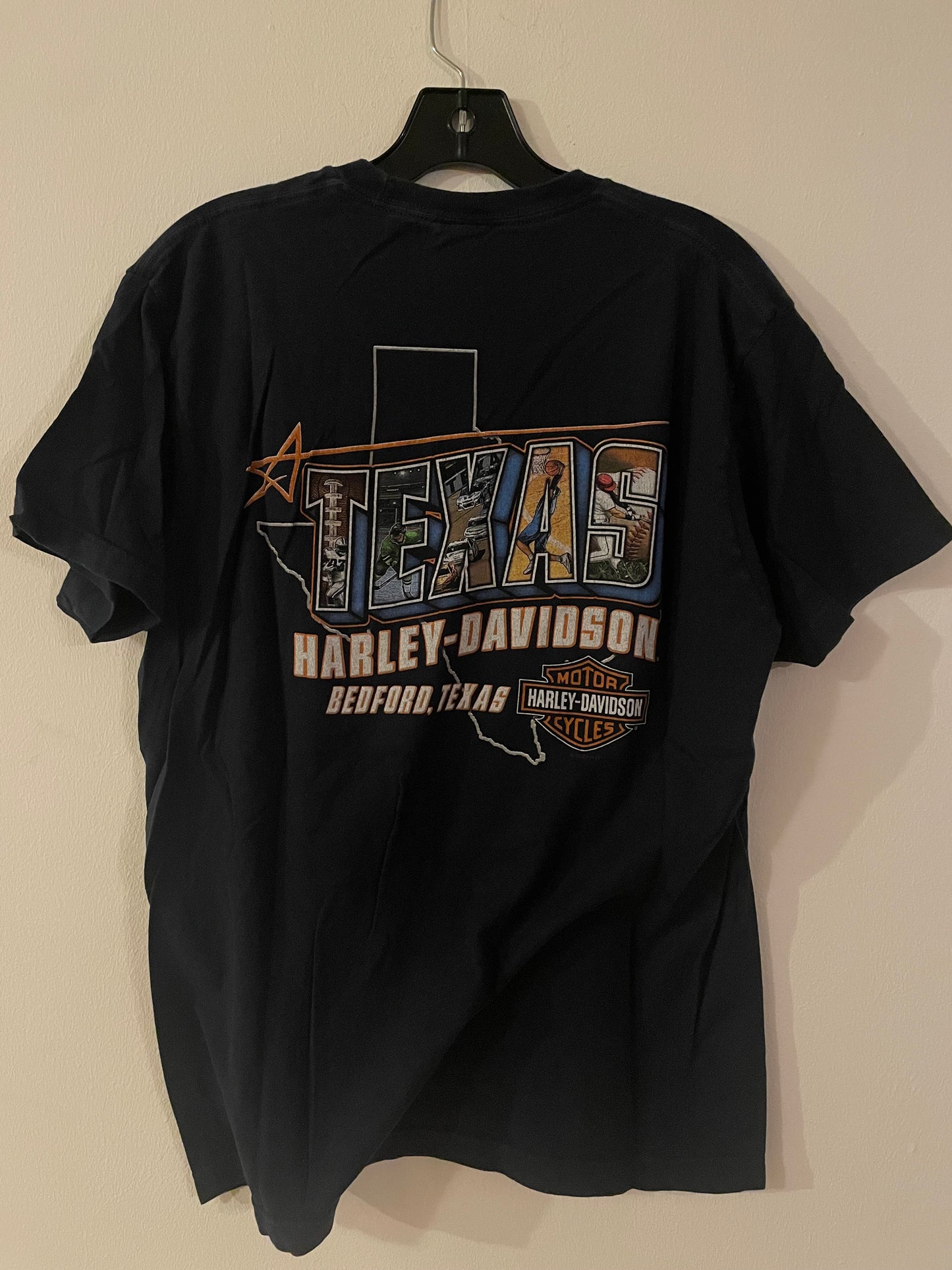 Harley Davidson motorcykel  tshirt  svart medium unisex