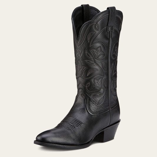 Ariat Heritage R Toe Western Boot svart exclusive dam boots