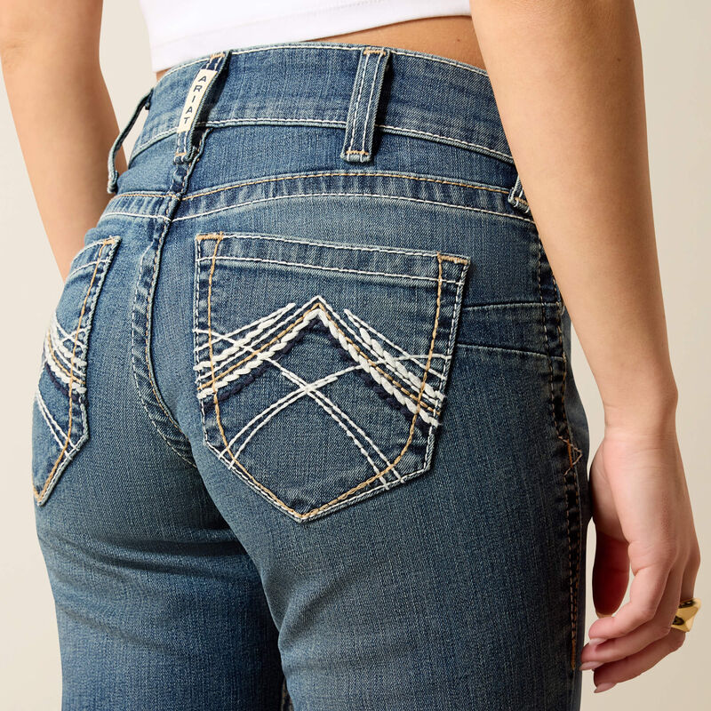 Ariat jeans R.E.A.L. Mid Rise Stretch Whipstitch Boot Cut Jeans