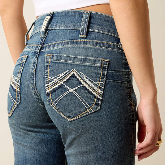 Ariat jeans R.E.A.L. Mid Rise Stretch Whipstitch Boot Cut Jeans