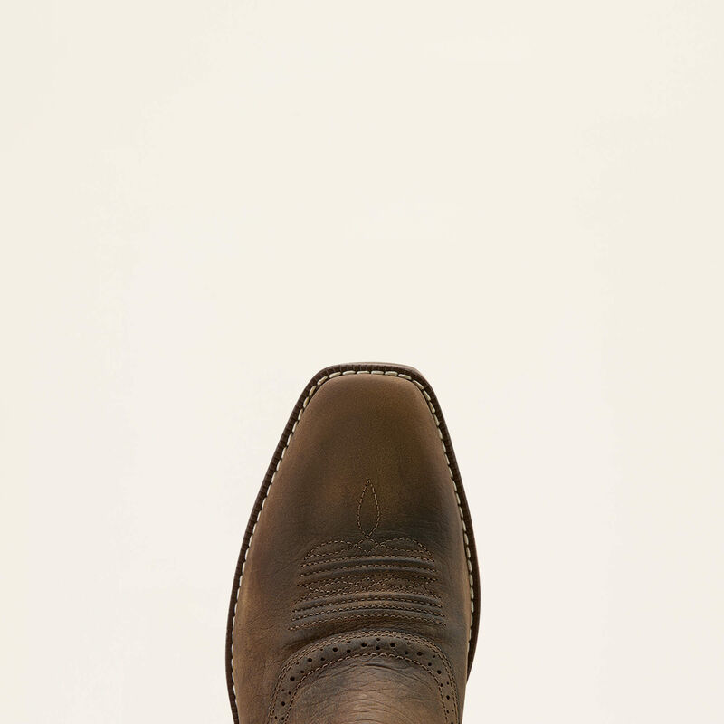 Ariat MNS Hybrid Roughstock Antler Square Toe Cowboy Boot  HERR