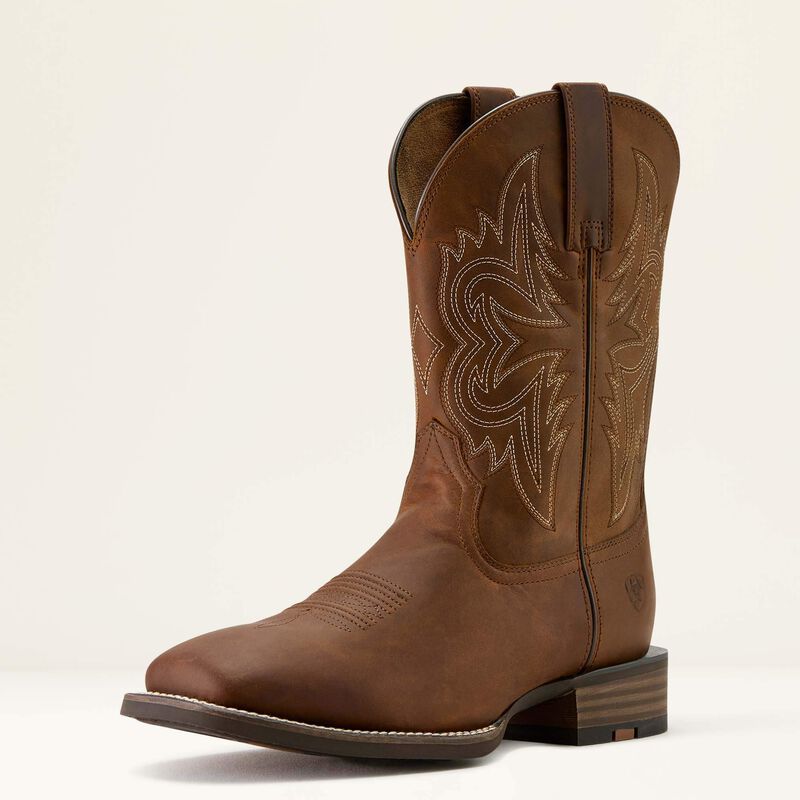 Ariat MNS Western Big Rig Wide Square Toe Cowboy Boot  brun HERR