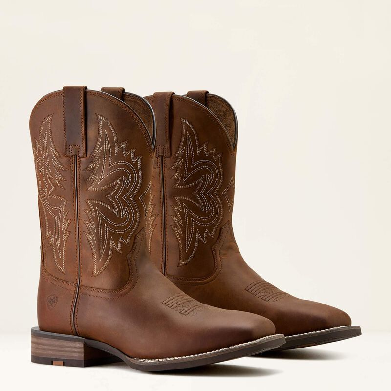 Ariat MNS Western Big Rig Wide Square Toe Cowboy Boot  brun HERR