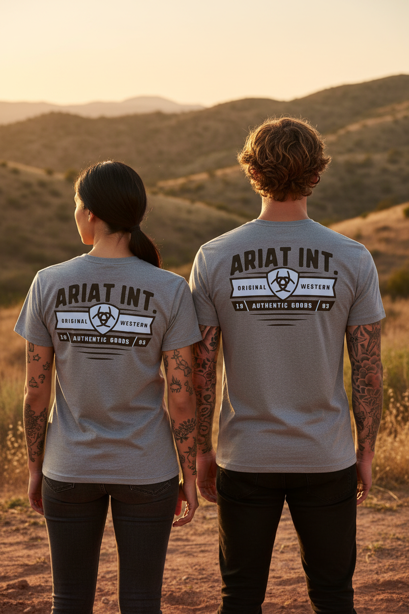 Ariat ICE BERG Banner Badge  ariat Herr  T-Shirt