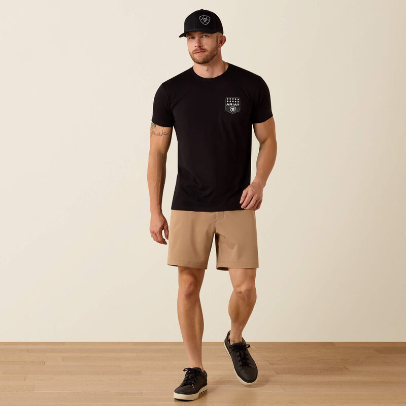 Ariat MNS Ariat Stripe Patriotic Badge   ariat Herr  T-Shirt