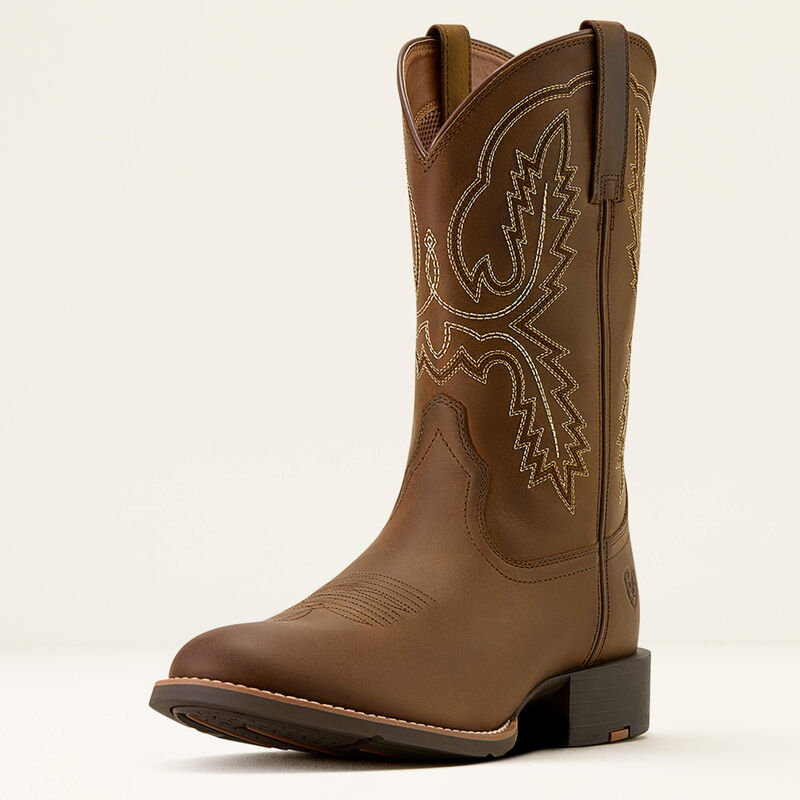 Ariat MNS Western sport stratten  w toe Cowboy Boot  brun HERR