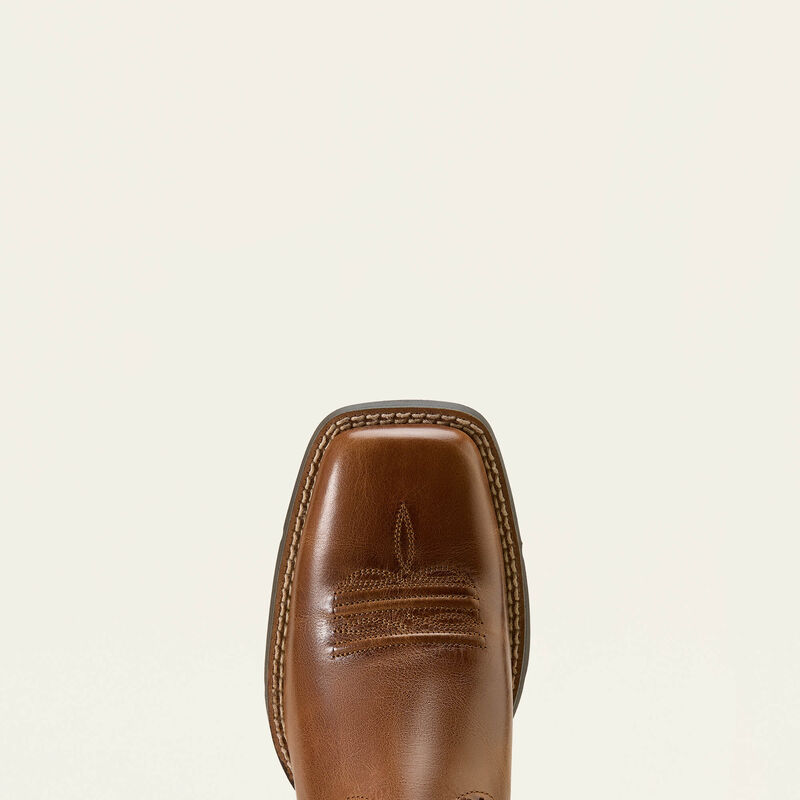 Ariat Round Up Remuda Wide Square Toe Western Boot aged tan dam boots