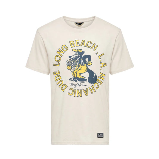 King Kerosin t-shirt Mechanic Dude off white unisex