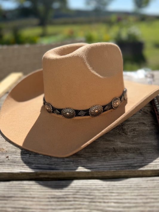 Stars and stripes hattband läder