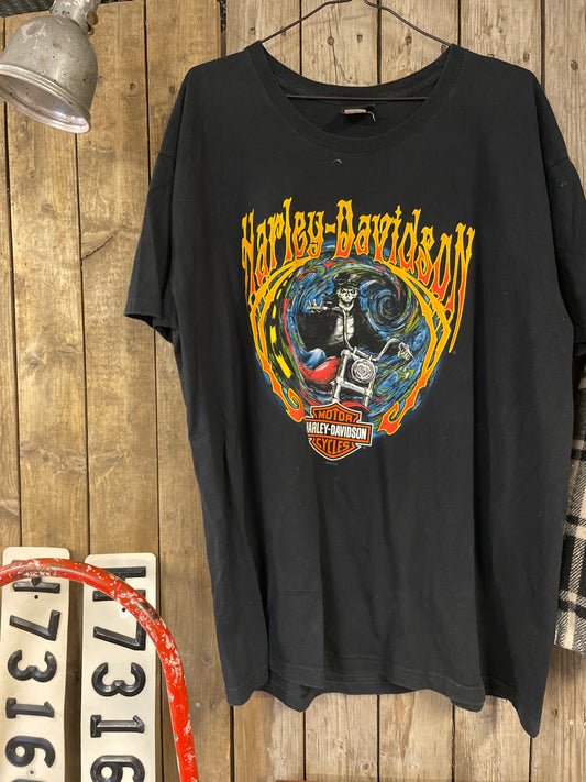 Harley davidsson tshirt svart unisex