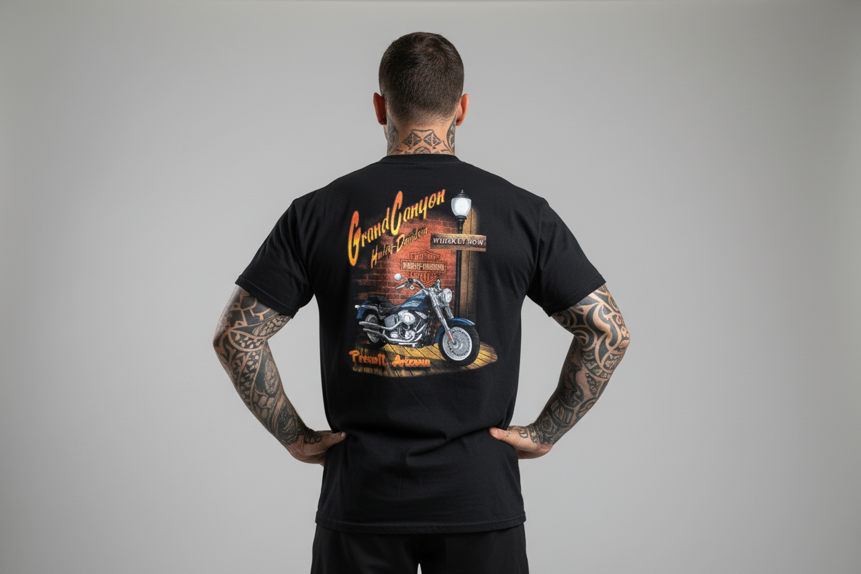 Harley Davidson motorcykel  tshirt svart xl  unisex