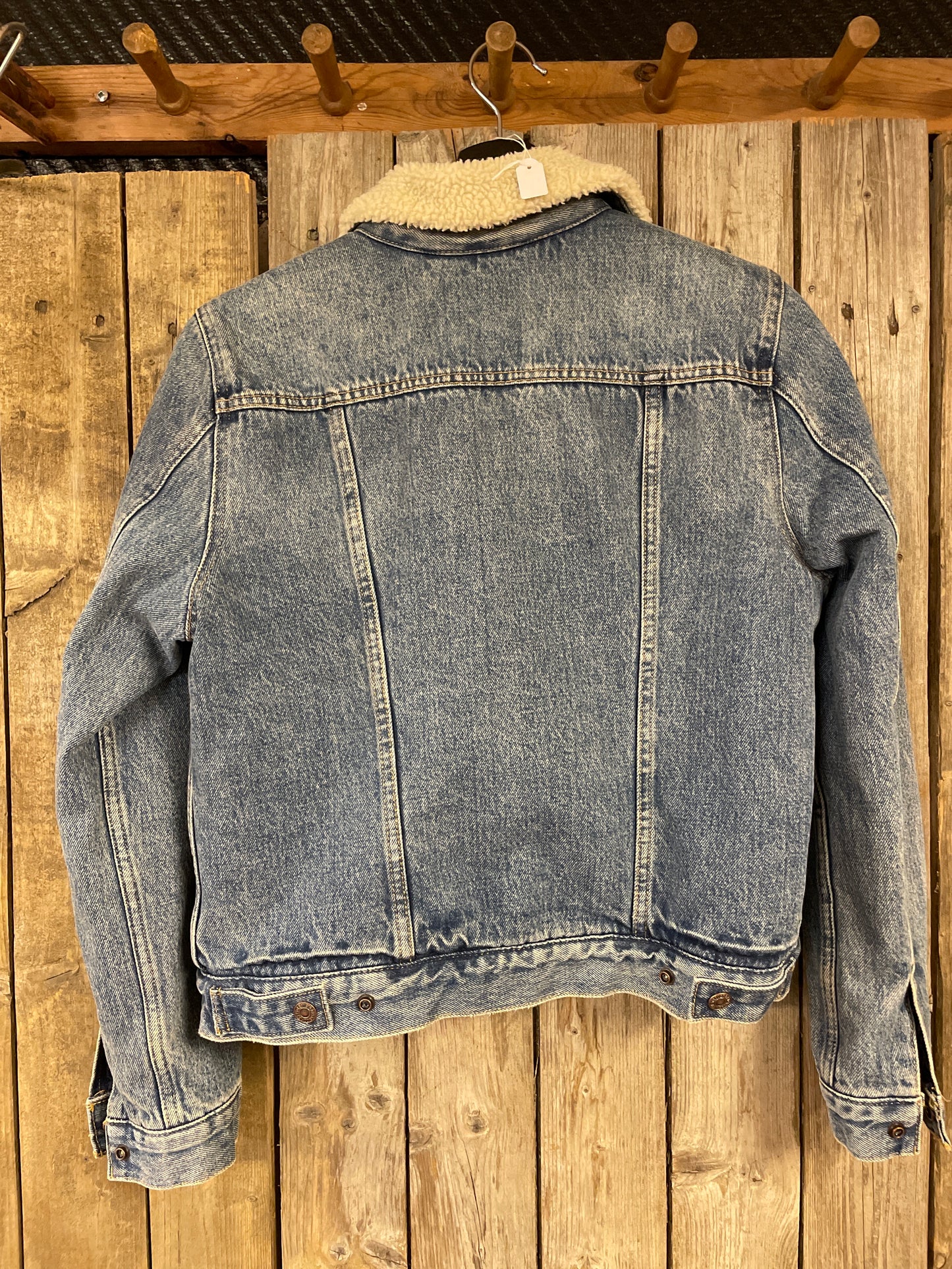 Vintage jeansjacka Levis blå fodrad (m) uppskatt xs /s