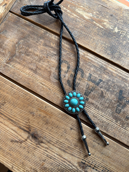 Texas jewelry turquose dus bolo tie