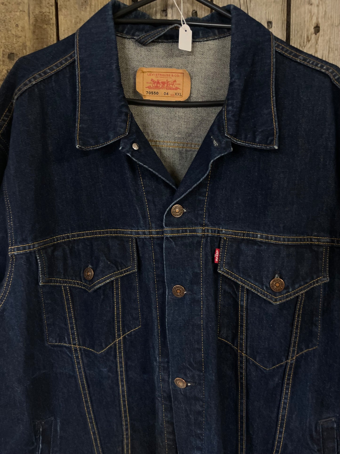 Vintage jeansjacka Levi’s blå Xxl