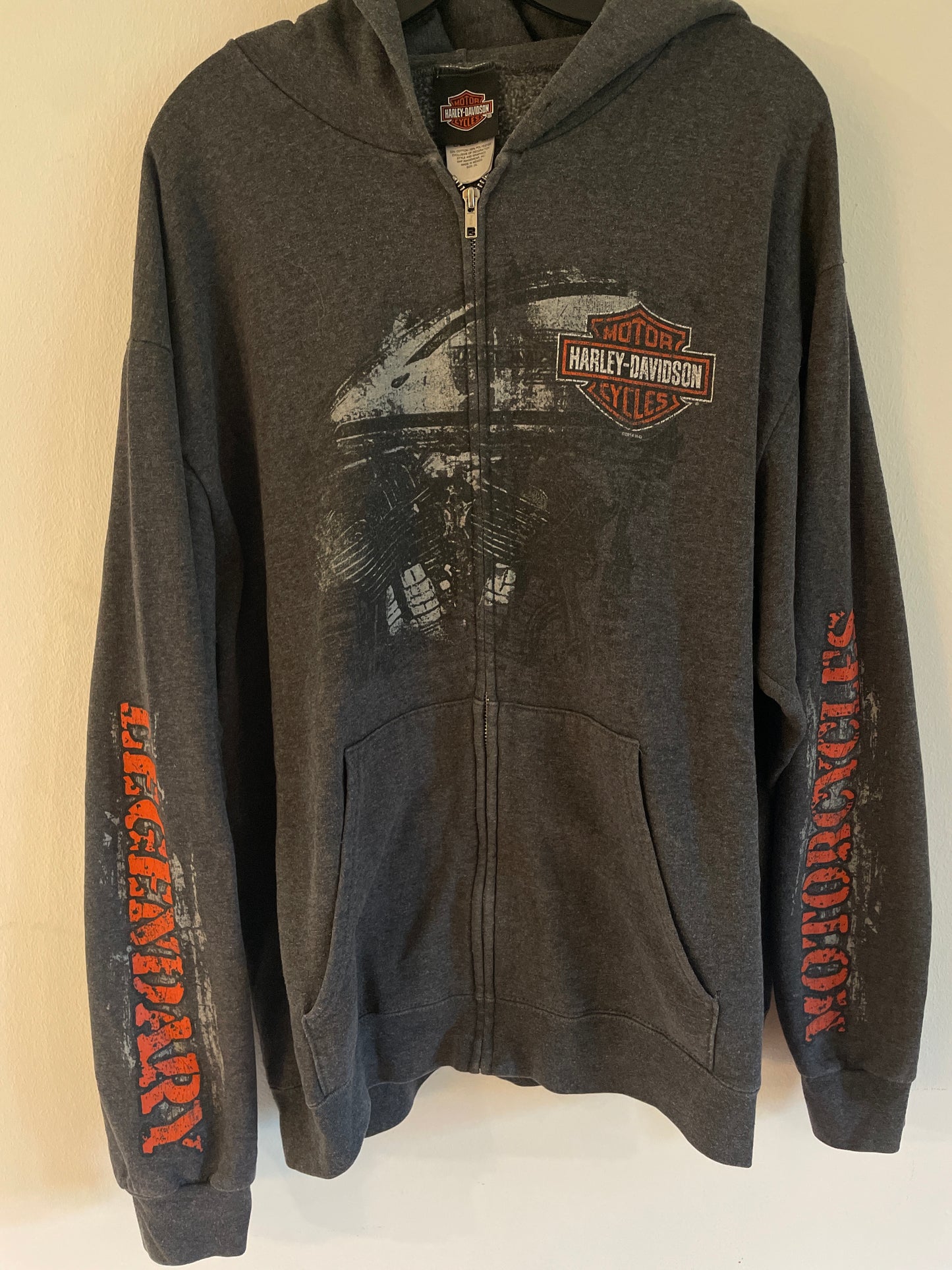 Harley  Davidson  tjock tröja  grå  unisex xxl  funkar till Xl large