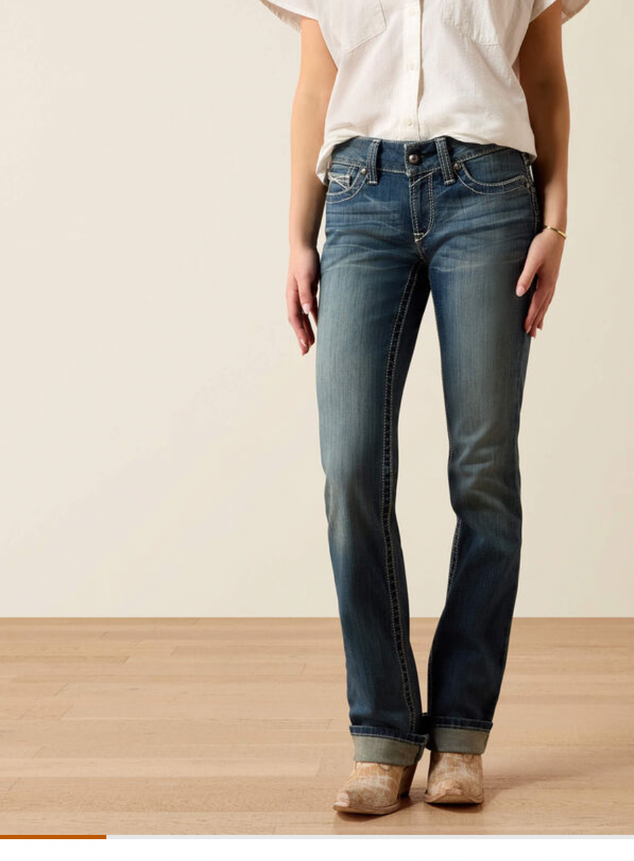 Ariat jeans R.E.A.L. Mid Rise Stretch icon rainstorm