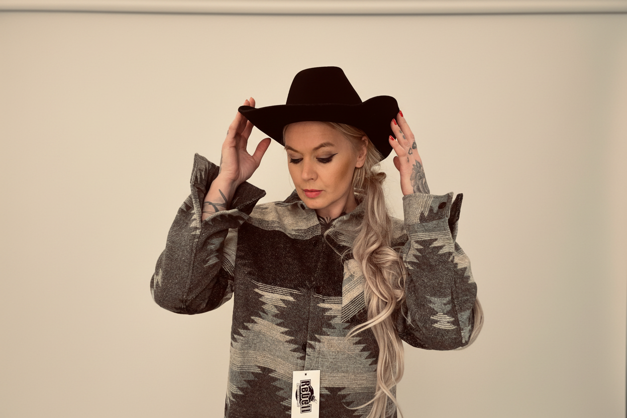 rebell inka flanell /jacka herr / grå toner unisex