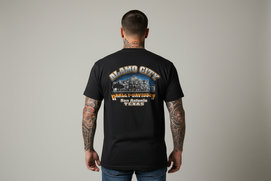 Harley Davidson motorcykel tshirt Svart xl unisex